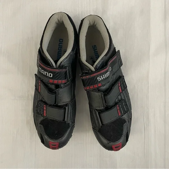 SHIMANO Men’s R099 Black and Red Cycling Biking Shoes Clip Ins Size 46 - Picture 8 of 8